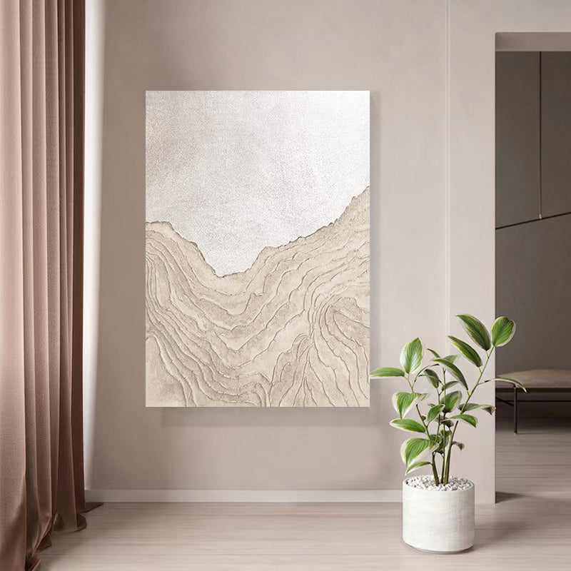 Abstract Large 3D Wood Oil Painting Canvas Wall Art Living Room
