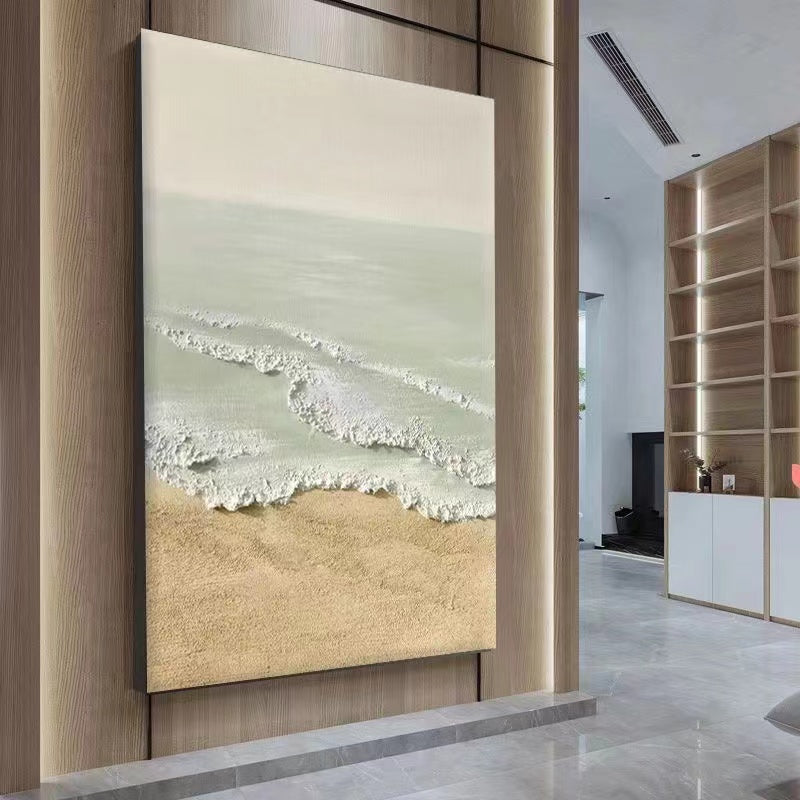 Beach & Ocean Large 3D Oil Painting Canvas Wall Art Living Room