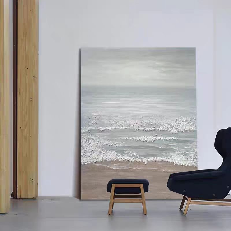 Beach & Ocean Large 3D Oil Painting Canvas Wall Art Living Room