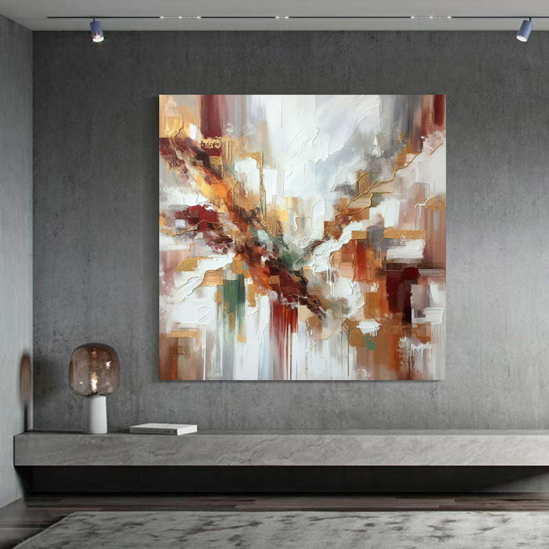 Abstract Large Colorful Oil Painting Canvas Wall Art Living Room
