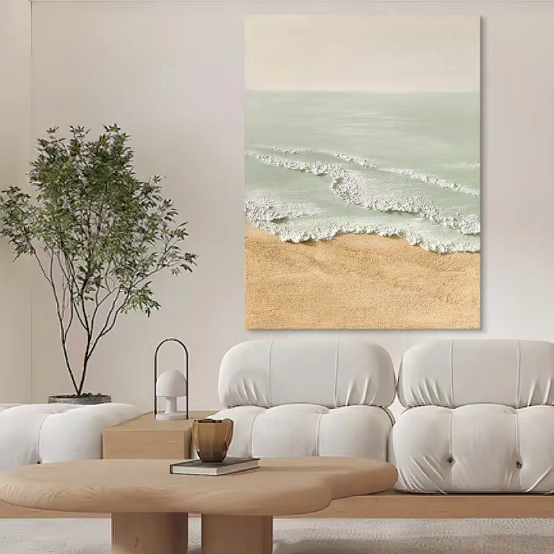 Beach & Ocean Large 3D Oil Painting Canvas Wall Art Living Room