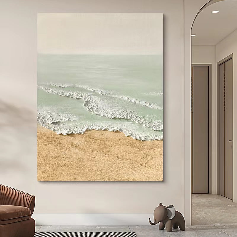Beach & Ocean Large 3D Oil Painting Canvas Wall Art Living Room