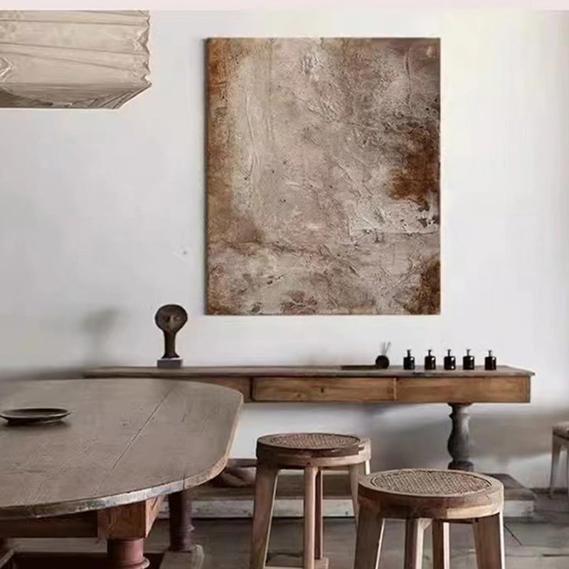 WABI-SABI Brown Oil Painting Canvas Wall Art Living Room Bedroom