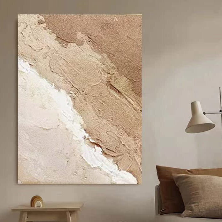 Beach & Ocean Brown Oil Painting Canvas Wall Art Living Room