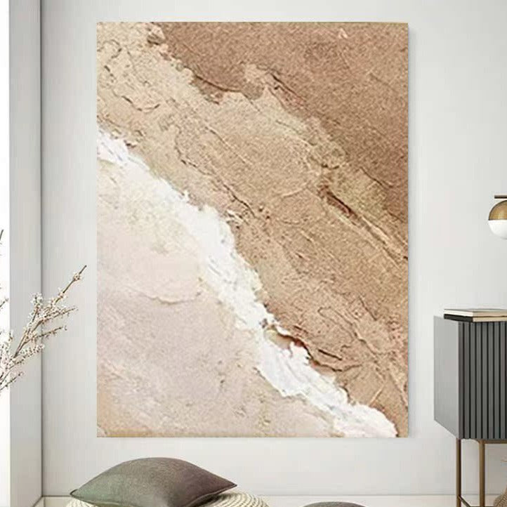 Beach & Ocean Brown Oil Painting Canvas Wall Art Living Room