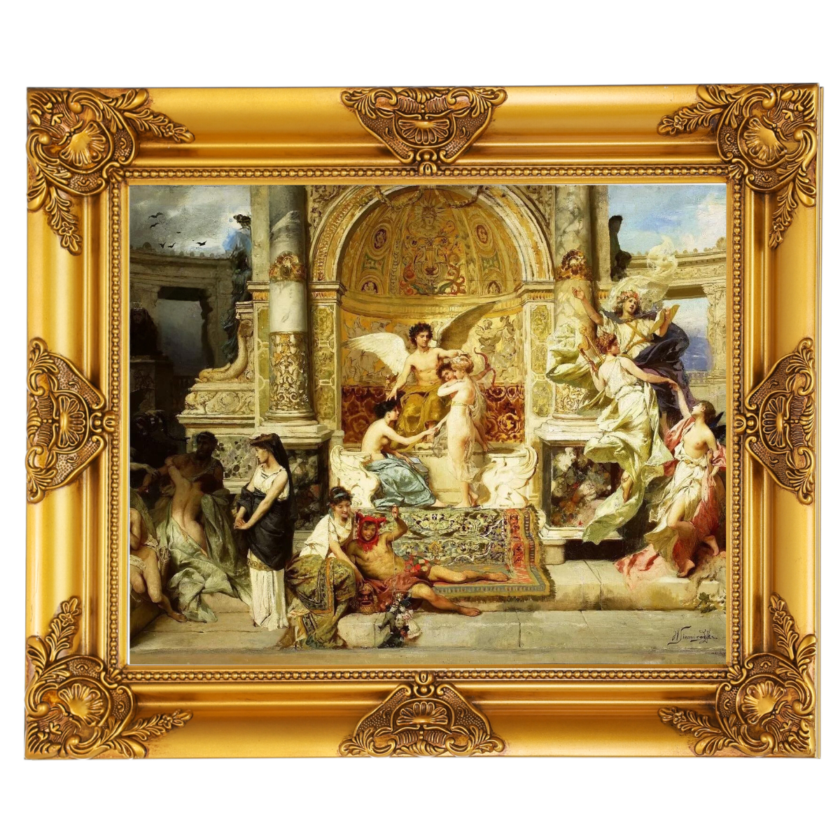 Kurtyna - Vintage Wall Art Prints Decor For Bedroom