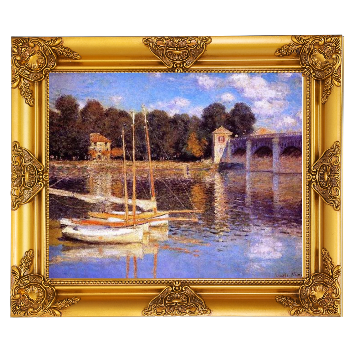 The Bridge at Argenteuil - Vintage Wall Art Prints Decor For Living Room