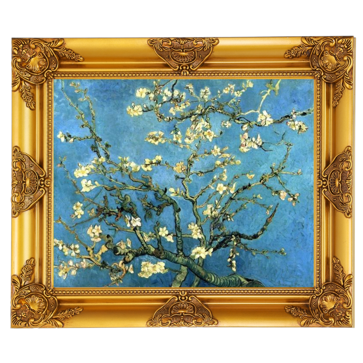 Branches with Almond Blossom - Vintage Wall Art Prints Decor For Living Room