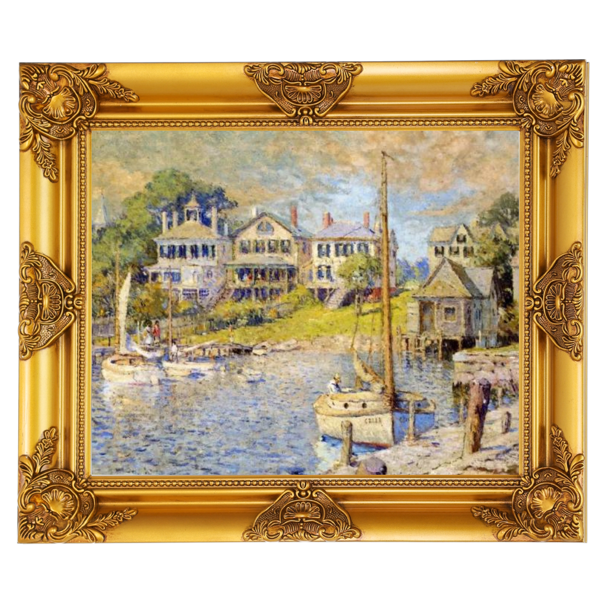 At Edgartown, Martha's Vinyard - Vintage Wall Art Prints Decor For Living Room