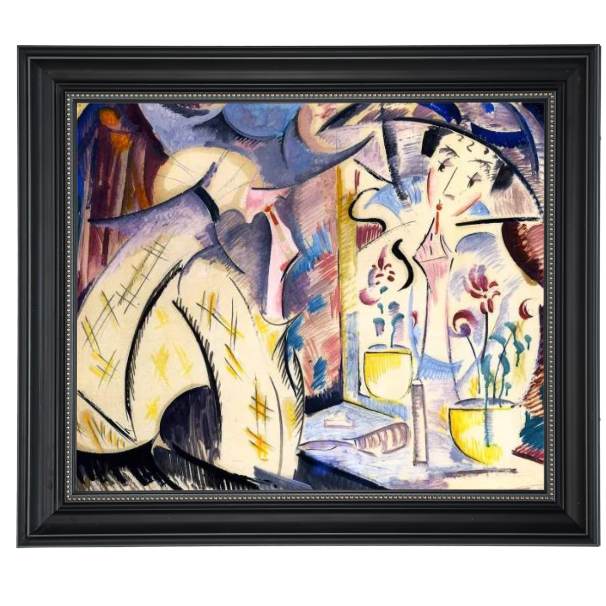 Woman at Her Dressing Table- Vintage Wall Art Prints Decor For Living Room