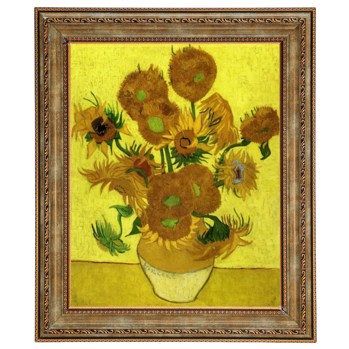 Still Life with Sun Flowers- Metal Art Wall Prints Decor For Living Room