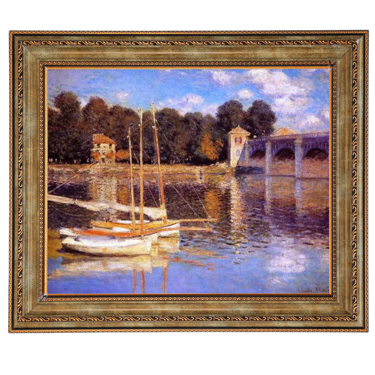 The Bridge at Argenteuil - Vintage Wall Art Prints Decor For Living Room