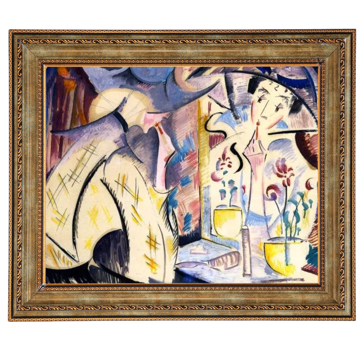 Woman at Her Dressing Table- Vintage Wall Art Prints Decor For Living Room