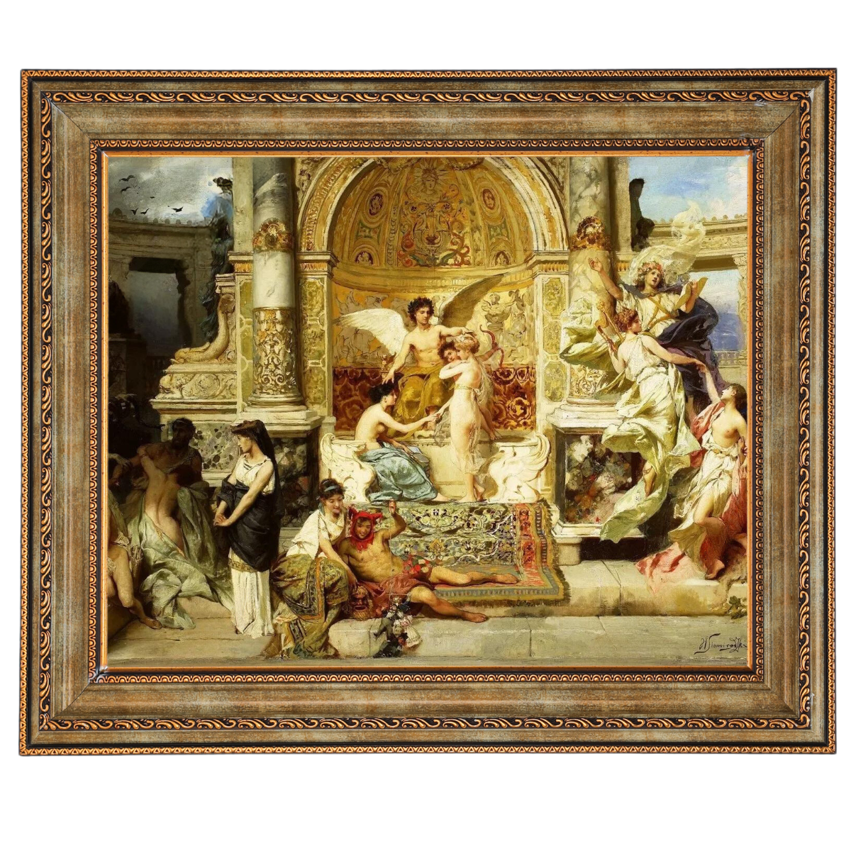 Kurtyna - Vintage Wall Art Prints Decor For Bedroom