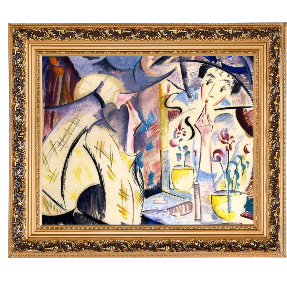 Woman at Her Dressing Table- Vintage Wall Art Prints Decor For Living Room