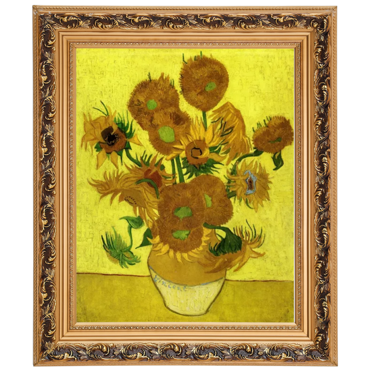 Still Life with Sun Flowers- Metal Art Wall Prints Decor For Living Room