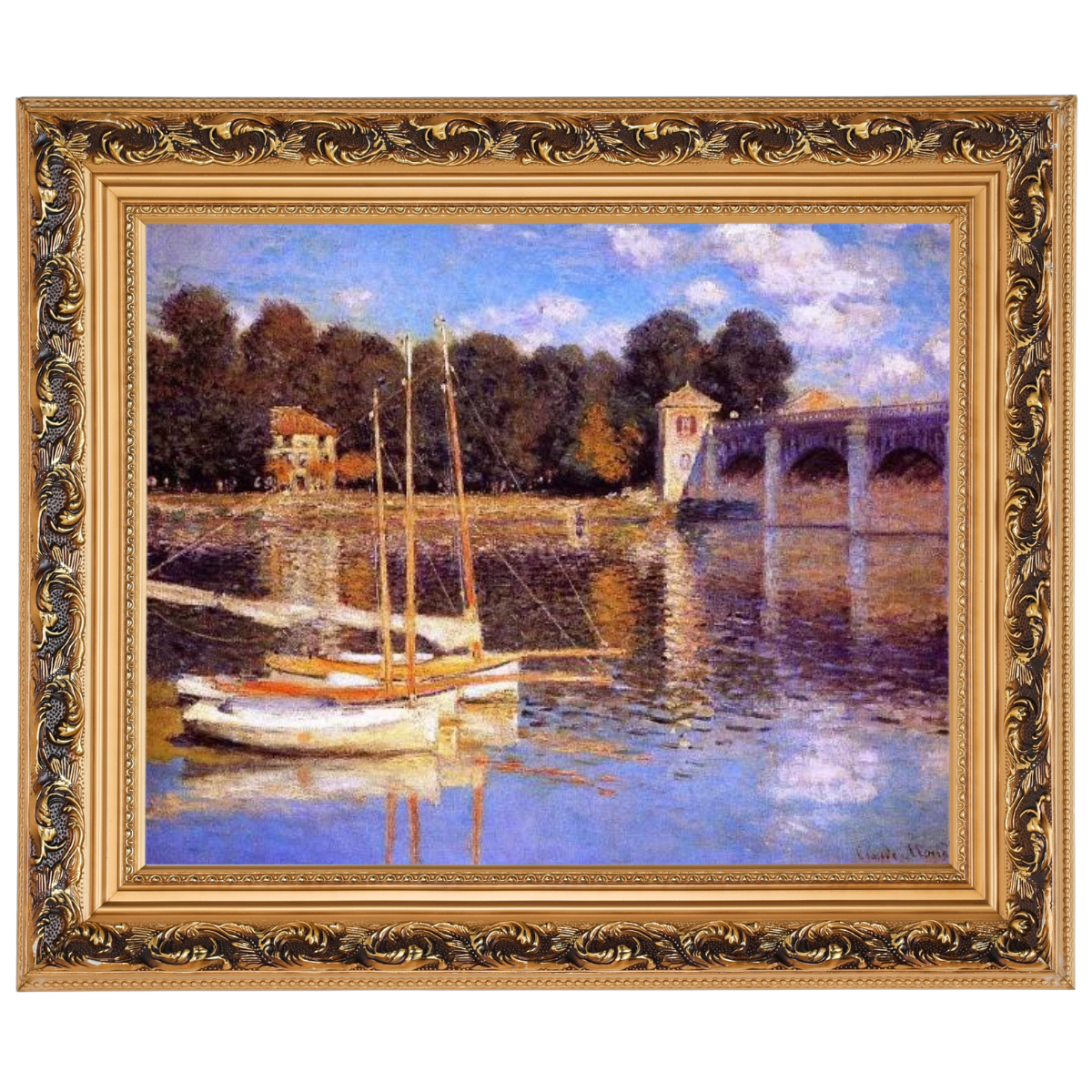 The Bridge at Argenteuil - Vintage Wall Art Prints Decor For Living Room