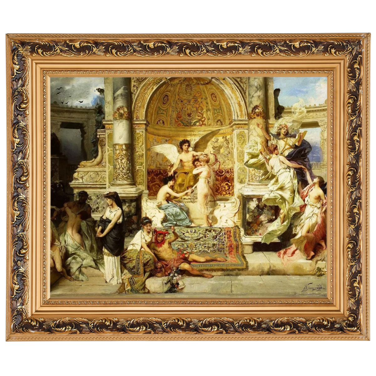 Kurtyna - Vintage Wall Art Prints Decor For Bedroom