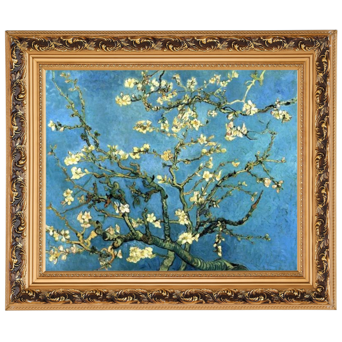 Branches with Almond Blossom - Vintage Wall Art Prints Decor For Living Room