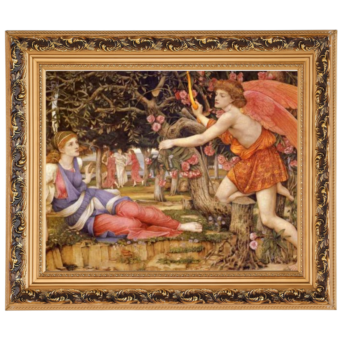 Love And The Maiden - Vintage Wall Art Prints Decor For Living Room