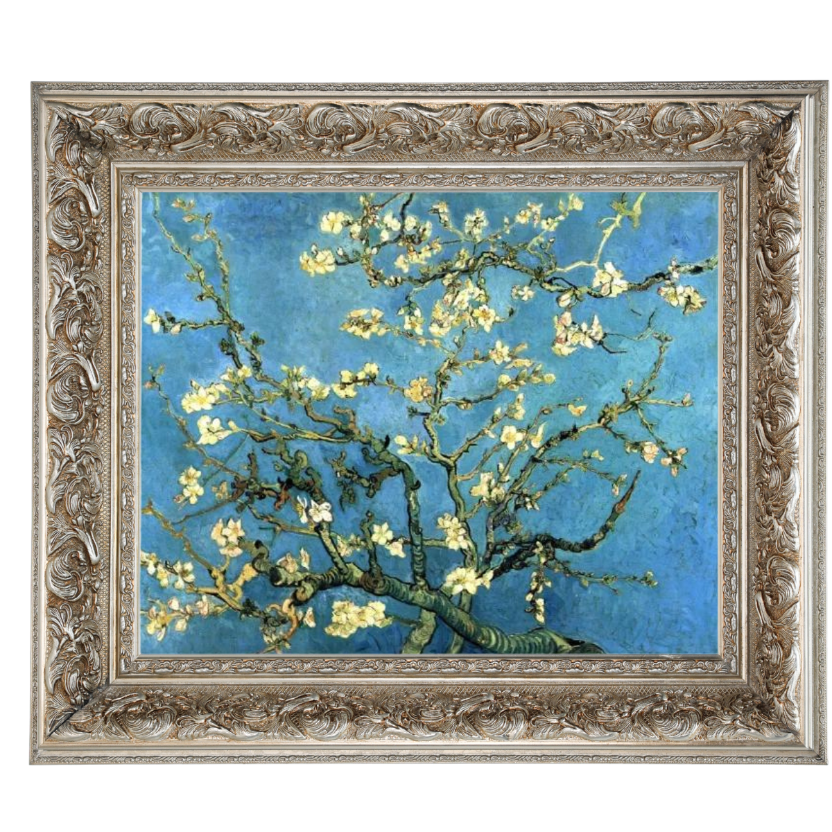 Branches with Almond Blossom - Vintage Wall Art Prints Decor For Living Room