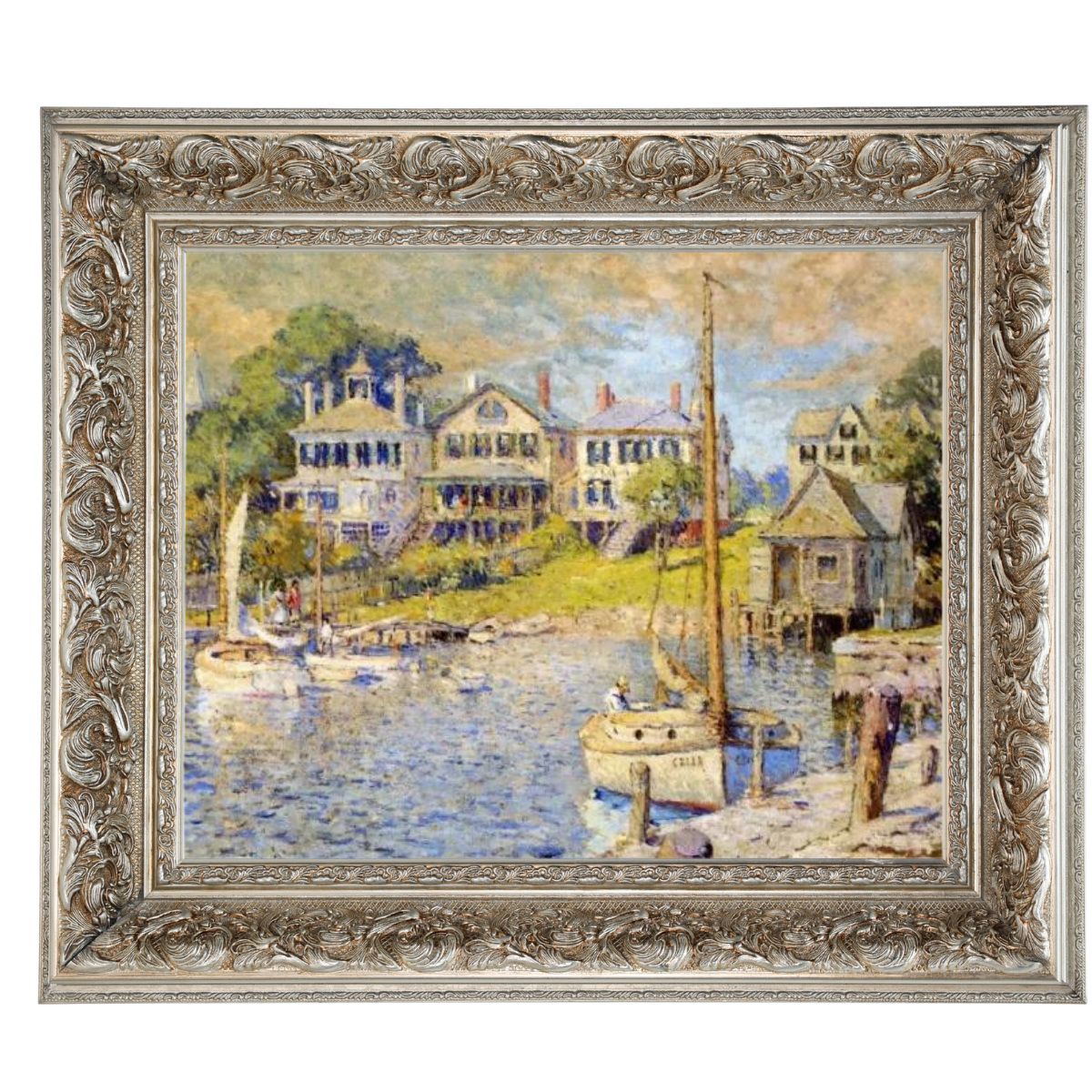 At Edgartown, Martha's Vinyard - Vintage Wall Art Prints Decor For Living Room