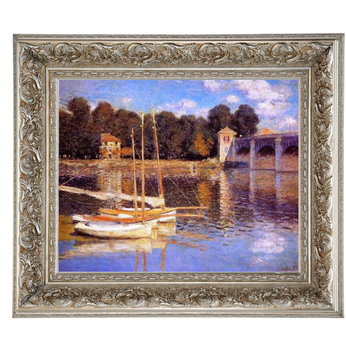 The Bridge at Argenteuil - Vintage Wall Art Prints Decor For Living Room