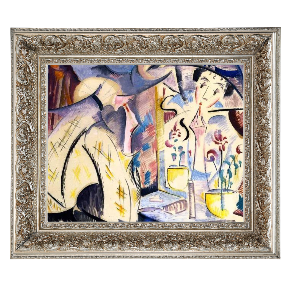 Woman at Her Dressing Table- Vintage Wall Art Prints Decor For Living Room