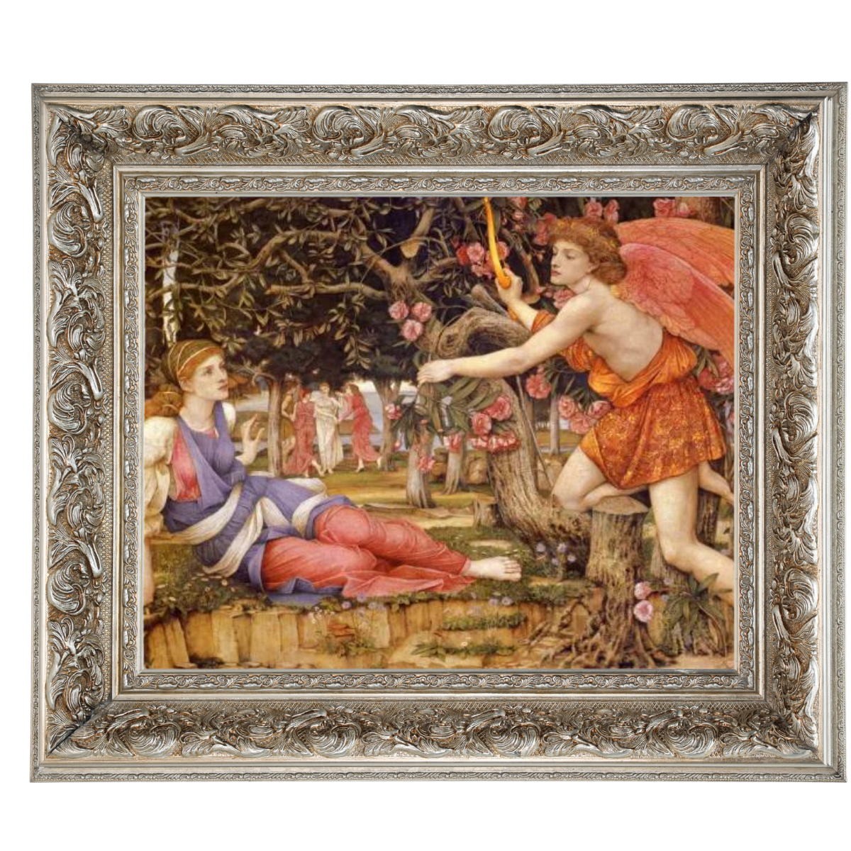 Love And The Maiden - Vintage Wall Art Prints Decor For Living Room