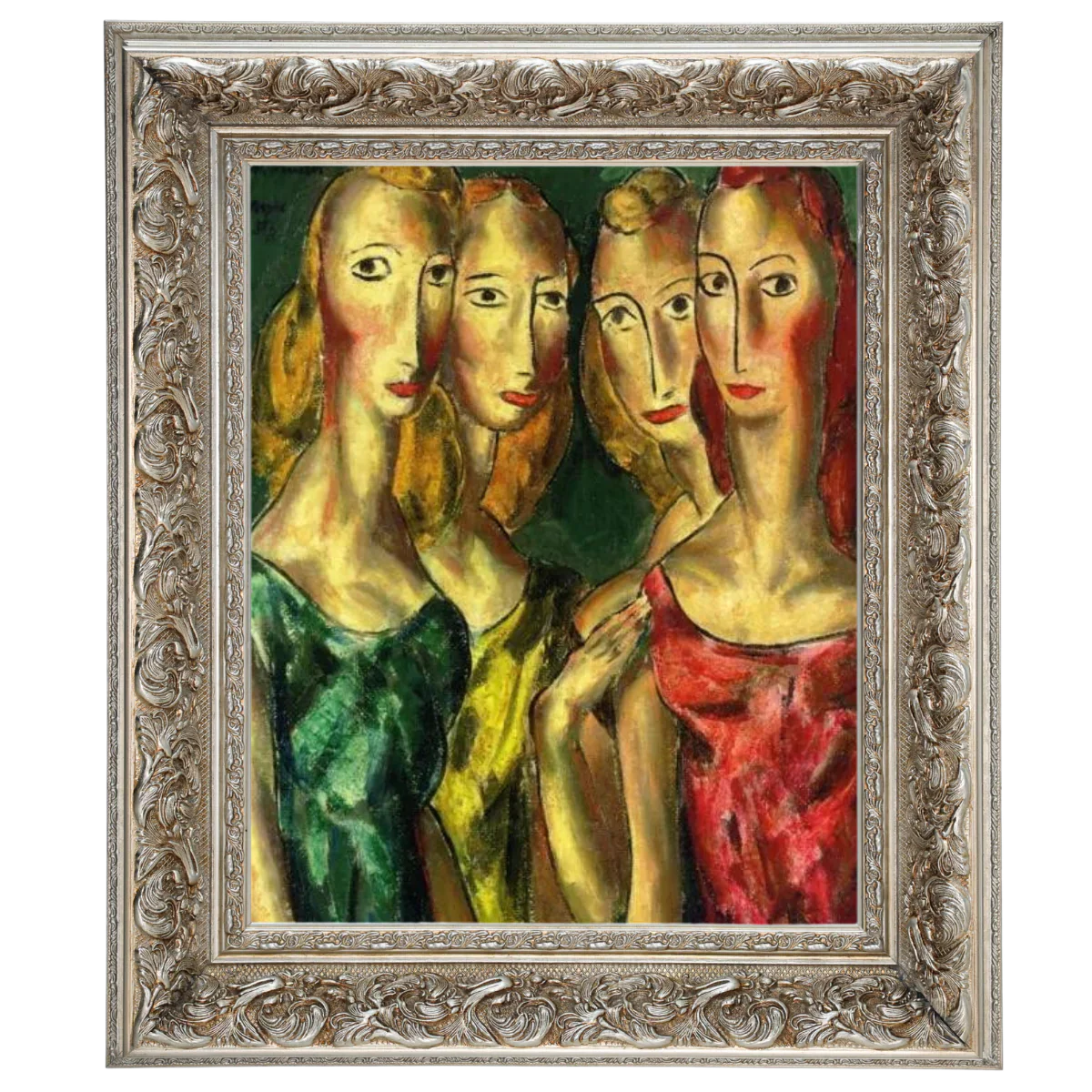 Four Sisters- Vintage Wall Art Prints Decor For Living Room