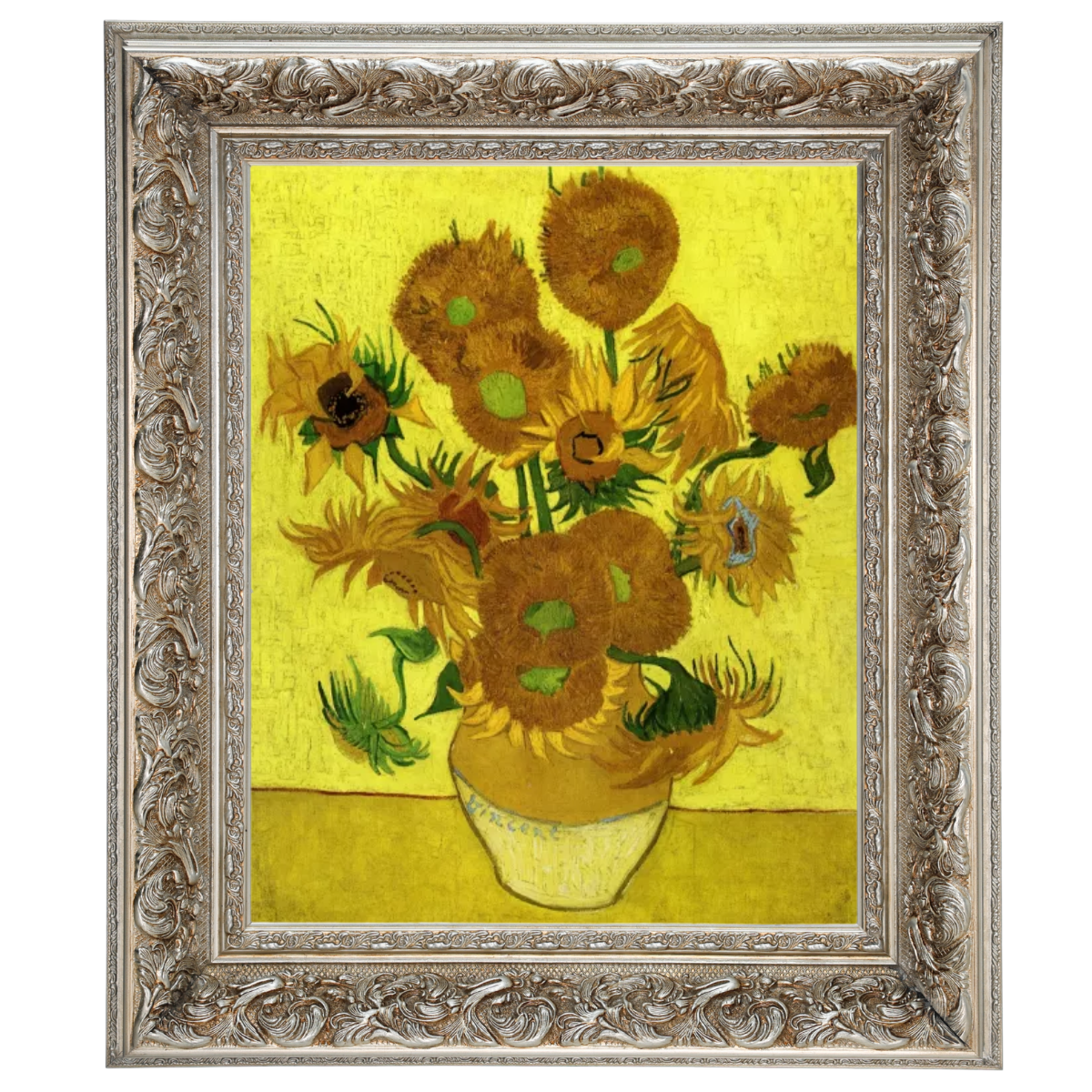 Still Life with Sun Flowers- Metal Art Wall Prints Decor For Living Room