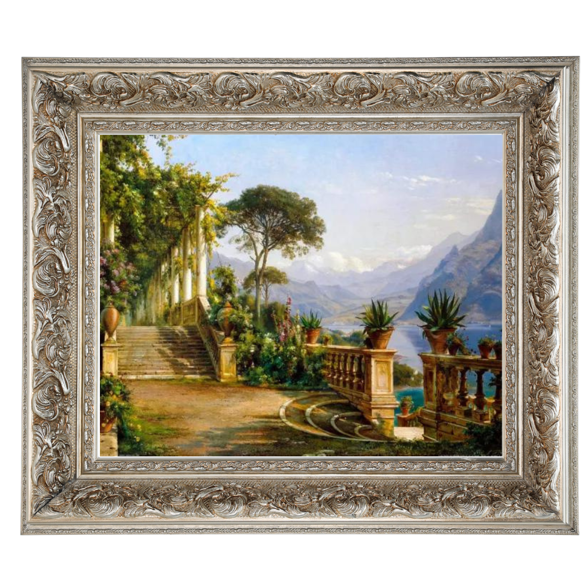 Lodge On Lake Como - Vintage Wall Art Prints Decor For Living Room