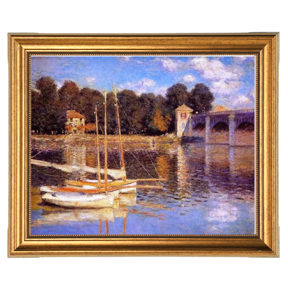 The Bridge at Argenteuil - Vintage Wall Art Prints Decor For Living Room