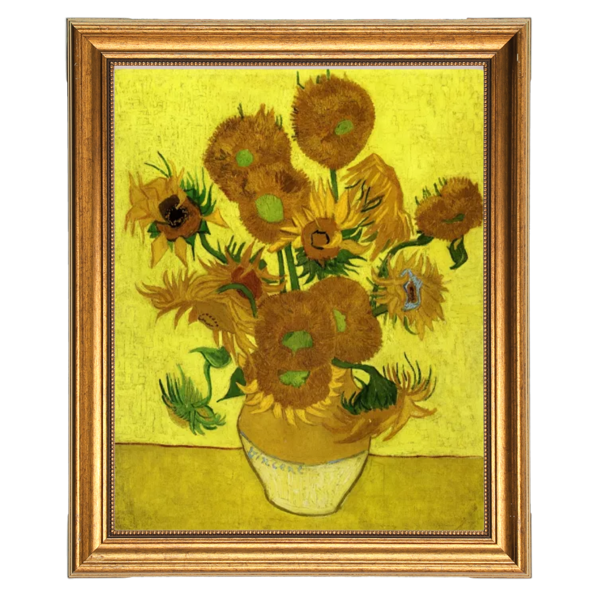 Still Life with Sun Flowers- Metal Art Wall Prints Decor For Living Room