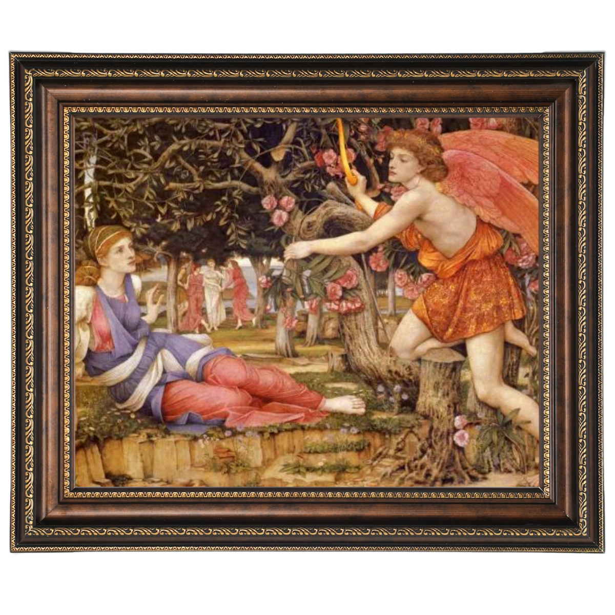 Love And The Maiden - Vintage Wall Art Prints Decor For Living Room