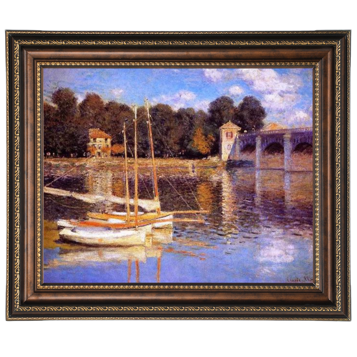 The Bridge at Argenteuil - Vintage Wall Art Prints Decor For Living Room