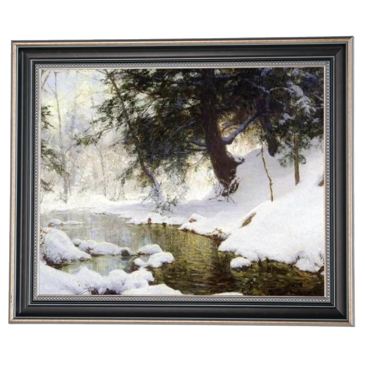 November Snow - Vintage Winter Wall Art Prints Decor For Living Room