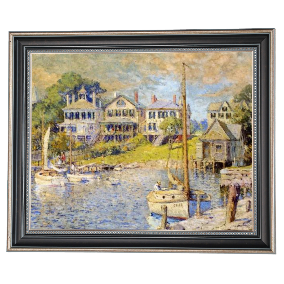 At Edgartown, Martha's Vinyard - Vintage Wall Art Prints Decor For Living Room