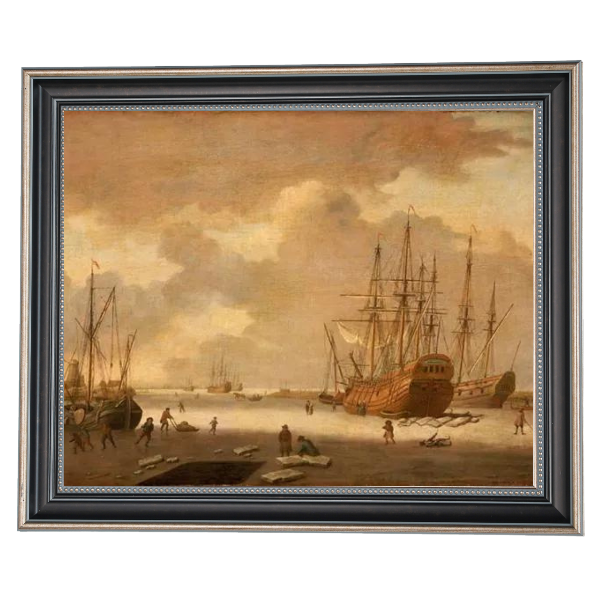 A Dutch Whaler and Other Vessels in the Ice