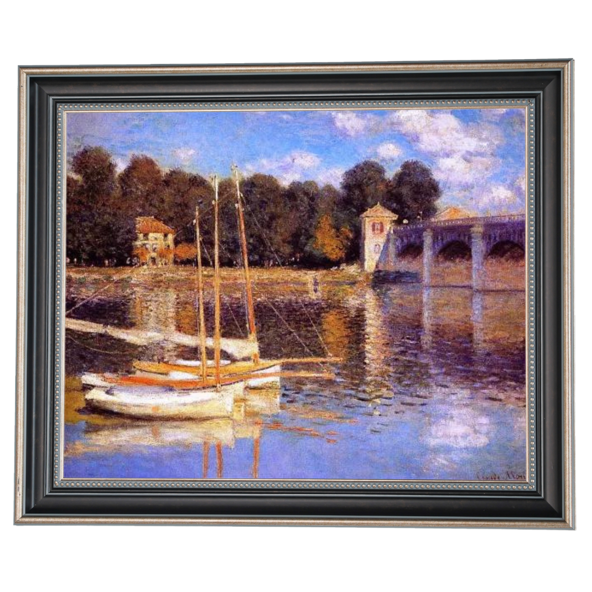 The Bridge at Argenteuil - Vintage Wall Art Prints Decor For Living Room