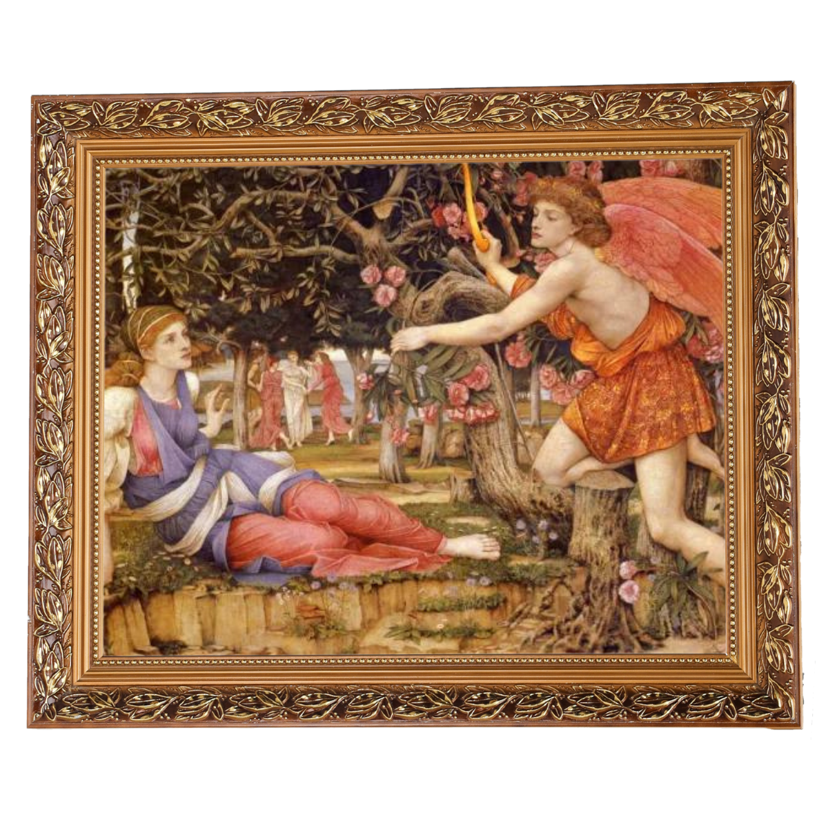Love And The Maiden - Vintage Wall Art Prints Decor For Living Room
