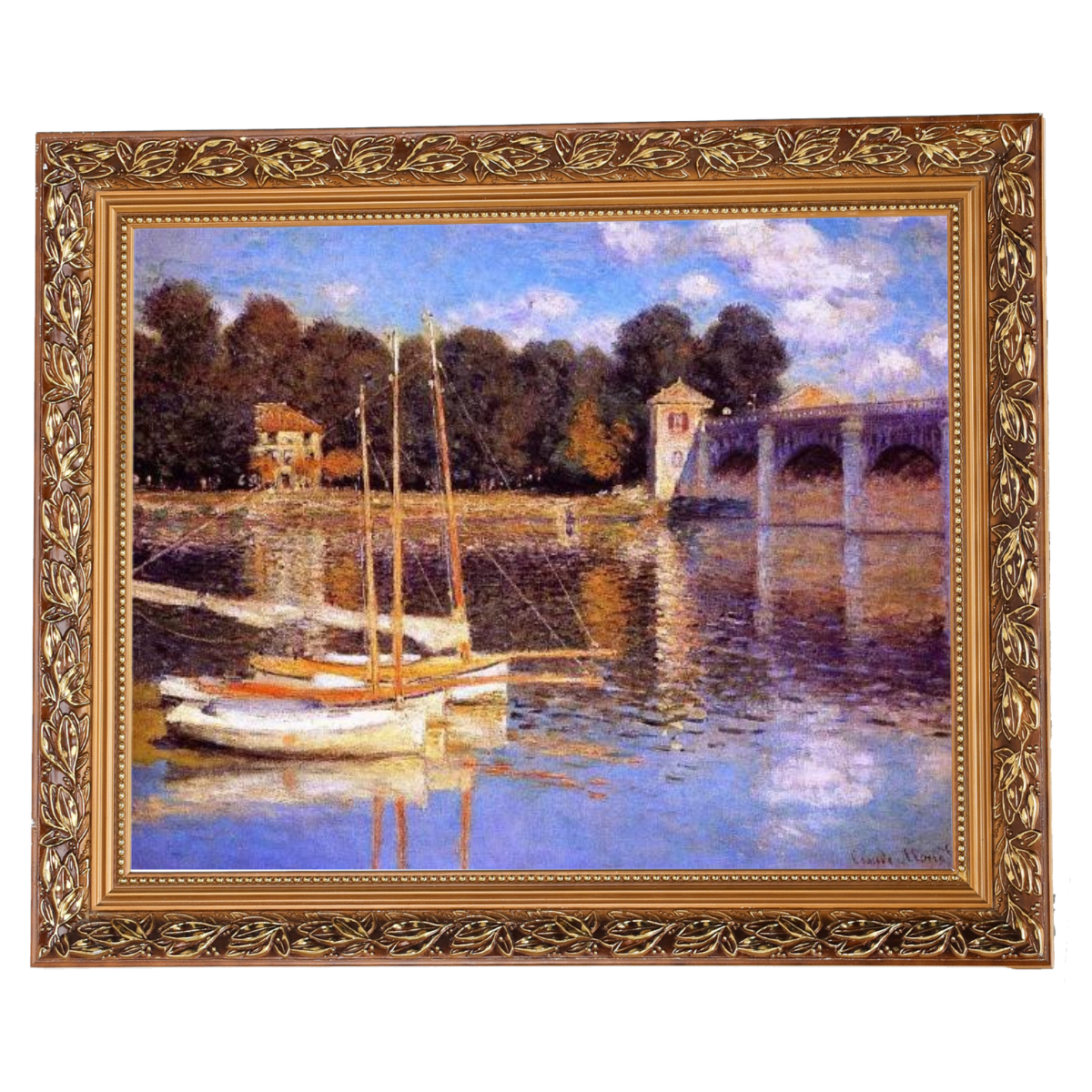 The Bridge at Argenteuil - Vintage Wall Art Prints Decor For Living Room