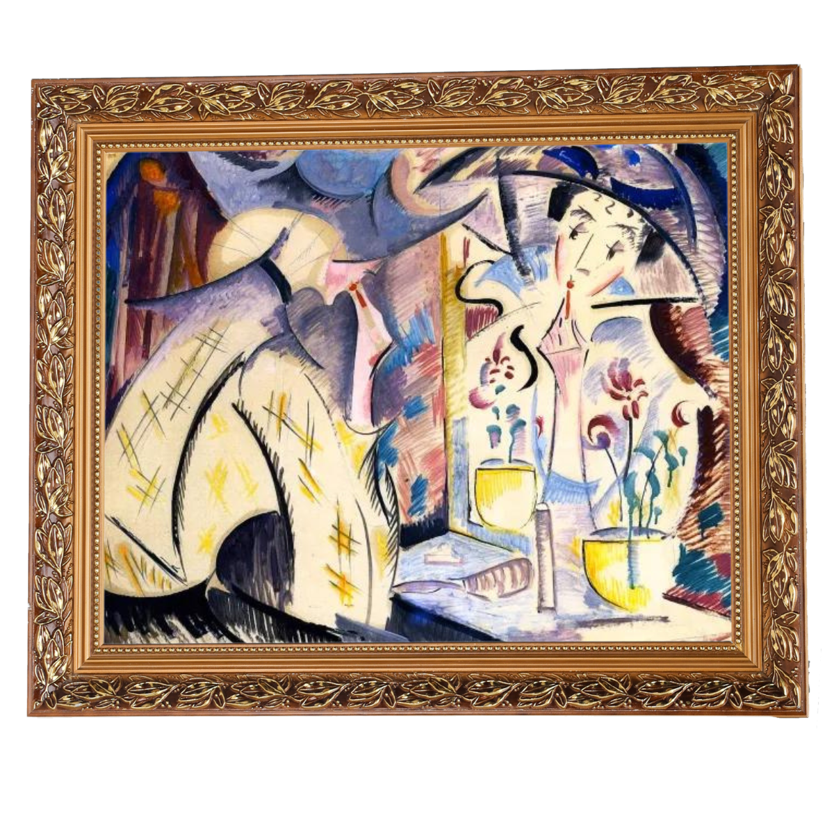 Woman at Her Dressing Table- Vintage Wall Art Prints Decor For Living Room