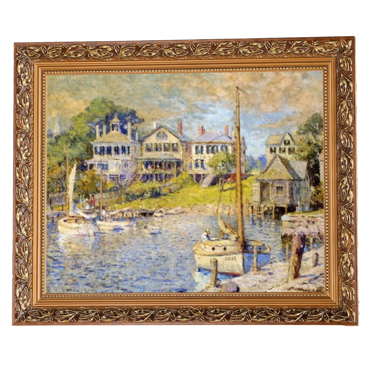 At Edgartown, Martha's Vinyard - Vintage Wall Art Prints Decor For Living Room