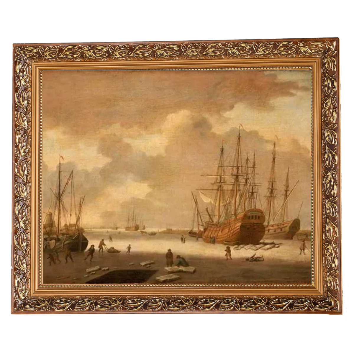 A Dutch Whaler and Other Vessels in the Ice