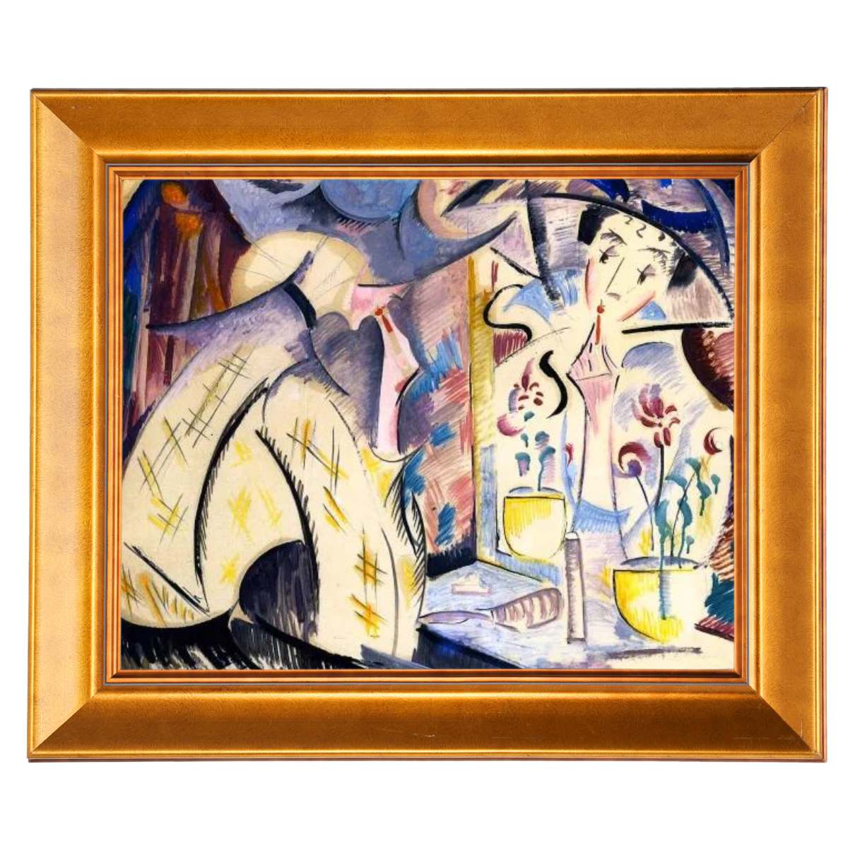 Woman at Her Dressing Table- Vintage Wall Art Prints Decor For Living Room