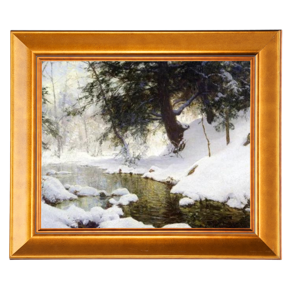 November Snow - Vintage Winter Wall Art Prints Decor For Living Room