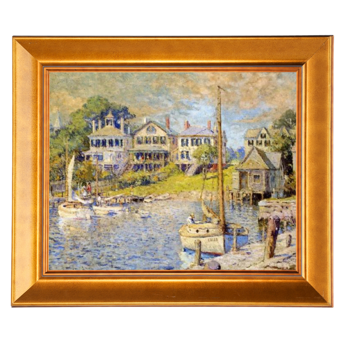 At Edgartown, Martha's Vinyard - Vintage Wall Art Prints Decor For Living Room