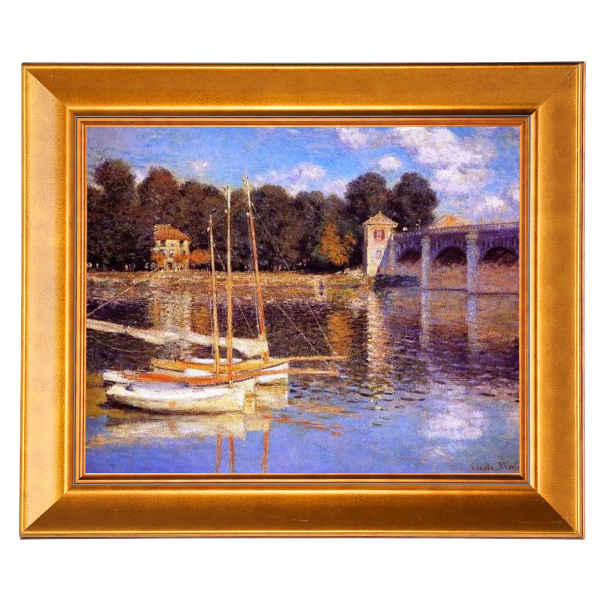 The Bridge at Argenteuil - Vintage Wall Art Prints Decor For Living Room