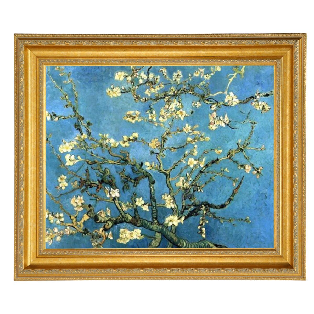 Branches with Almond Blossom - Vintage Wall Art Prints Decor For Living Room